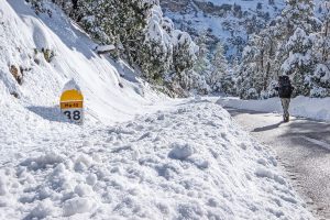Im Winter ist der Räumdienst auf Mallorca eher selten unterwegs
