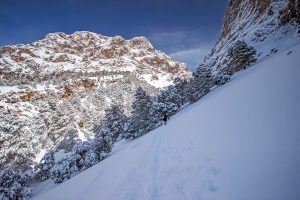 Im Winter zeigt sich der Puig Major von seiner alpinen Seite