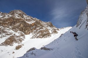 Tief verschneite Winterlandschaft am Fusse des Puig Major